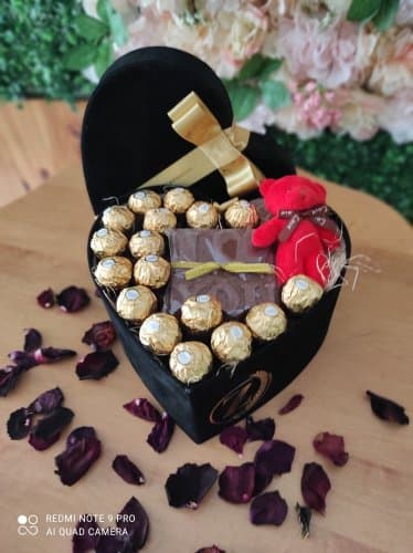 Çikolatalı Kalpli Kutu